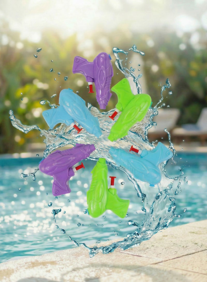 Trentor Pistol Water Gun 9 Cm Pack of 6 - Image 1